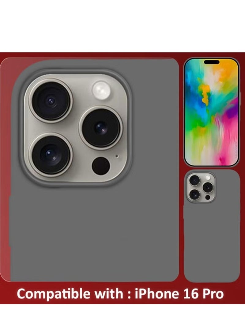 Liquid Silicone Case for iPhone 16 Pro - Ultra Slim Design with Soft Anti-Scratch Microfiber Lining & Drop Protection - Image 5