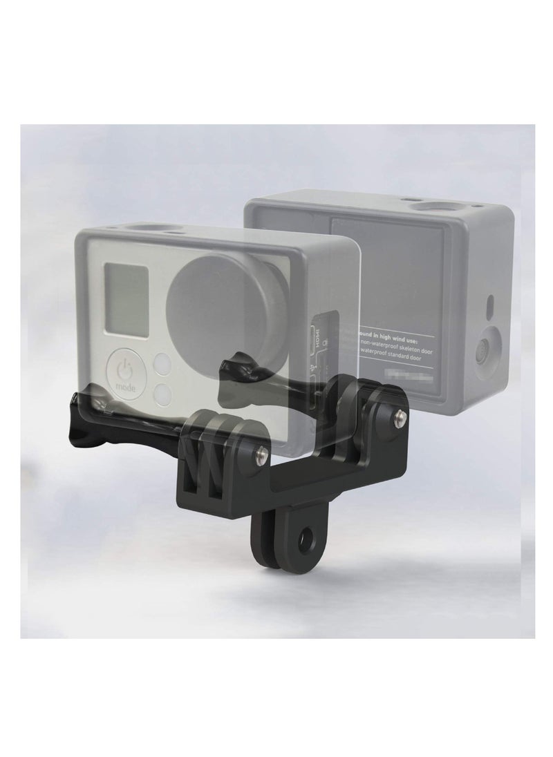 Y&D - Motion Camera Dual Mount Adapter, Aluminum Twin Adapter for GoPro Hero 4 5 6 7 8 9 Black Silver Session, AKASO/ Campark/ YI & Other Action Cameras - Image 1