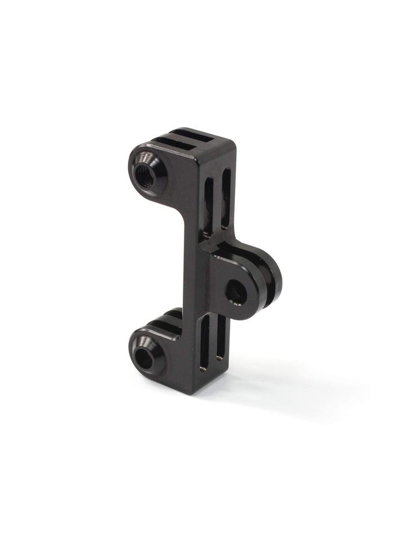 Y&D - Motion Camera Dual Mount Adapter, Aluminum Twin Adapter for GoPro Hero 4 5 6 7 8 9 Black Silver Session, AKASO/ Campark/ YI & Other Action Cameras - Image 1