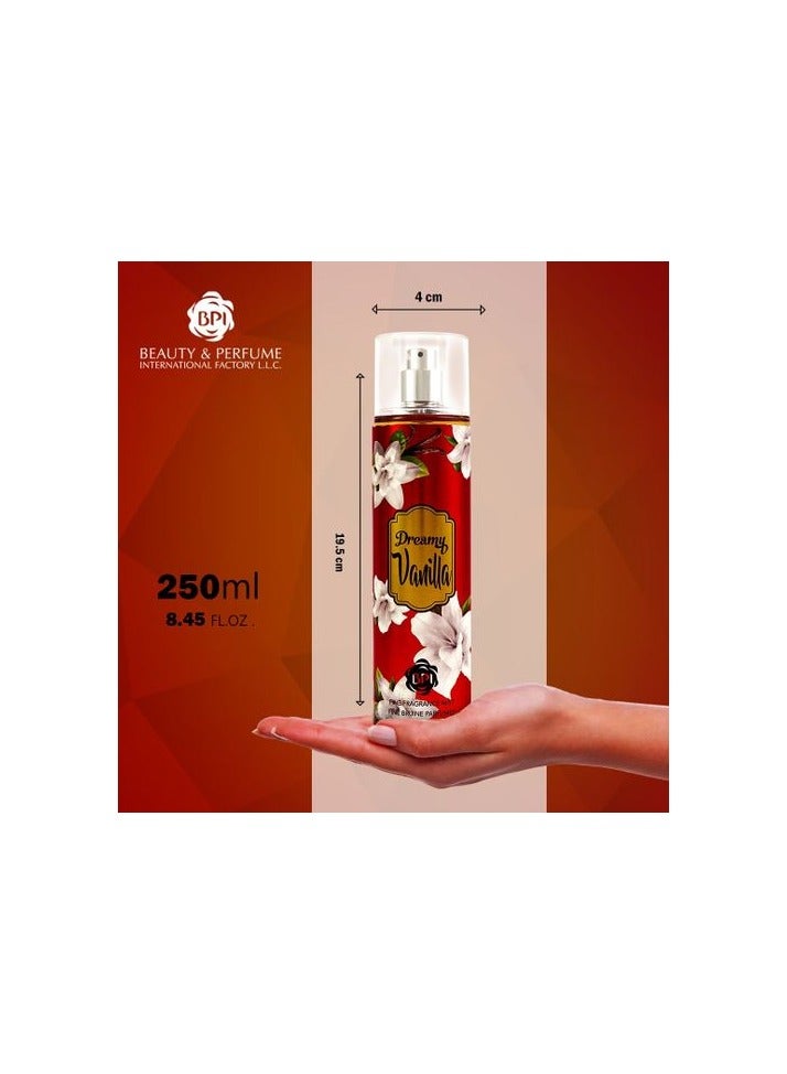 Dreamy Vanilla Fragrance Mist Women 250ml