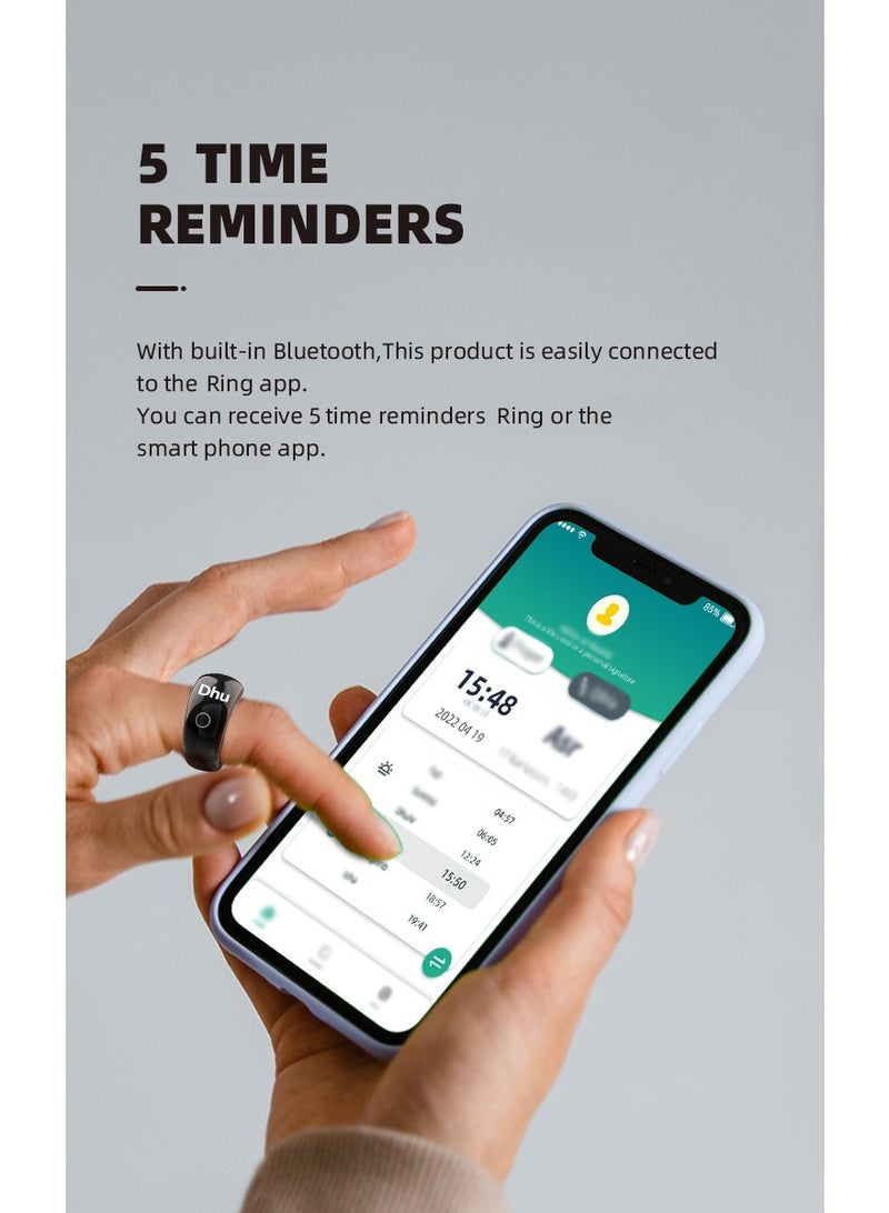 Smart Ring Counter, Smart Tasbih Zikr Ring, Muslim Islamic Prayer Smart Rings,Tasbih Counter Smart Ring, Digital Electronic Smart Tally Counter, Tasbeeh Smart Counter for Prayer  - Image 3