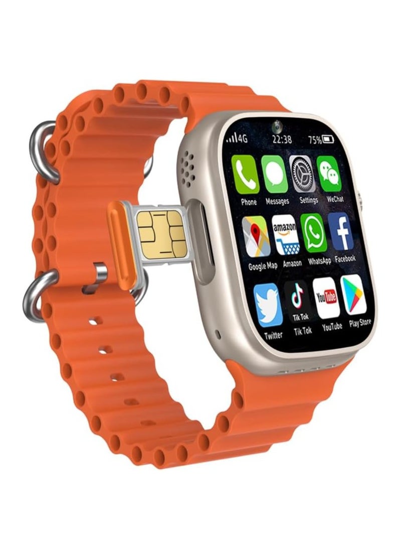 Telzeal - Telzeal TC 4G Smart Watch with Dual Camera and 3 Pair Strap and Sim Card Support - Image 1