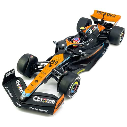 VIIGER 124 Scale F1 McLaren MCL60 Model Toy Car Metal Diecast Toy Vehicle Formula 1 Team 2023 Australian Grand Prix Oscar Piastri 81 Toys for Boys Kids Gifts Men Collection Home Office Dcor Black - Image 1