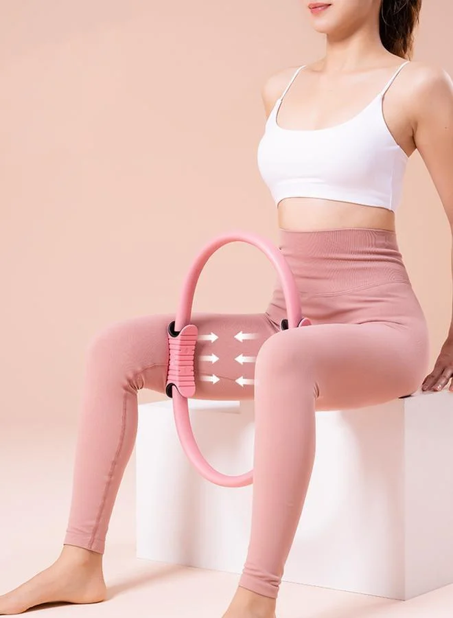 ستايلي اكتيف حلقة بيلاتس وردية بحافة مُتباينة