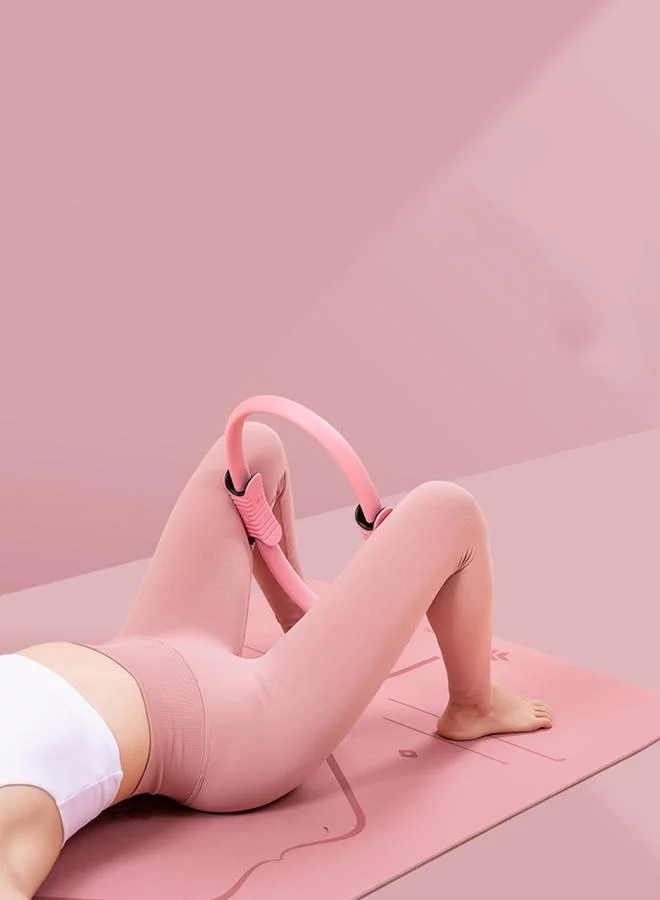 ستايلي اكتيف حلقة بيلاتس وردية بحافة مُتباينة