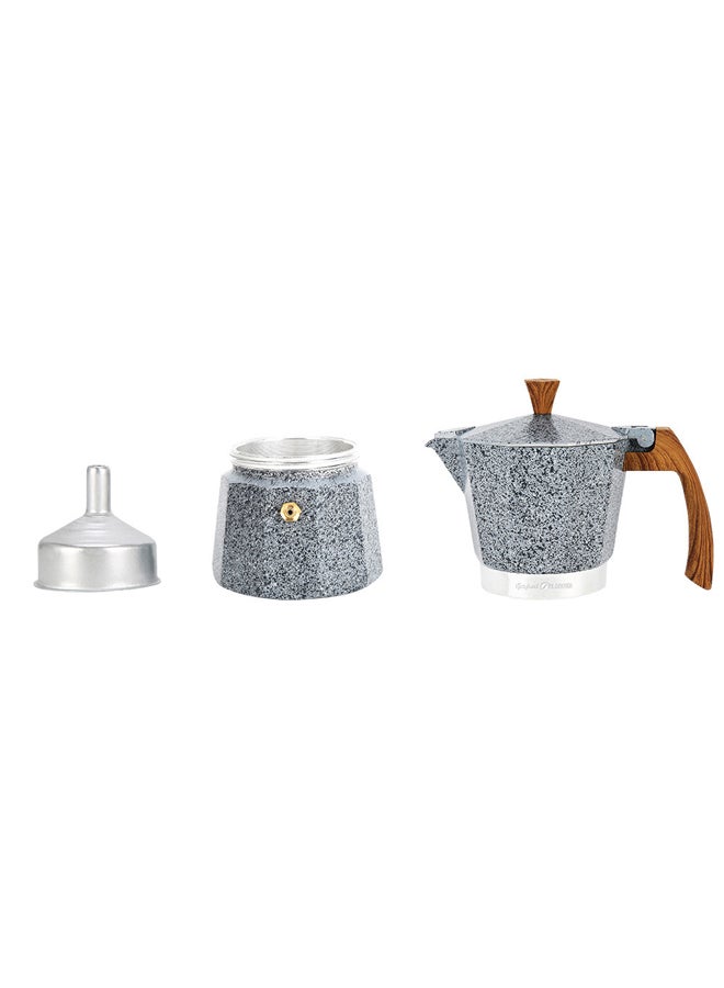 AL SANIDI Aluminum speciaLity coffee pot, Coffee maker, Gray, 6.5x10x13 Cm  - Image 2