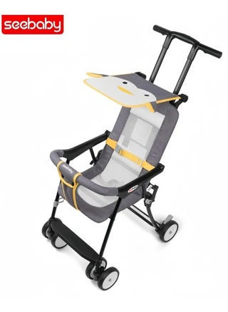 Grey with yellow accents