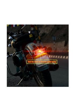 Generic Universal LED Motorcycle Tail Light with License Plate Bracket, 12V Integrated Turn Signals & Brake Light for Dirt Bikes, Scooters & ATVs (Black)  - Image 3