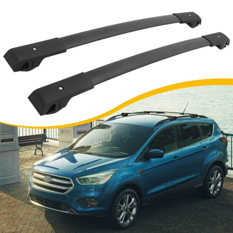 حامل سقف EZREXPM مناسب لفورد إيسكيب كوجا 2013 2014 2015 2016 2017 2018 2019 مع قضبان جانبية