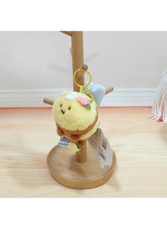 Slug Bear Bee CP Pendant Creative Cow BEE Small Doll Cute BEE Keychain Bag Hanging Gift-Color:9cm Flower Language Bee Flower Basket Pendant-Height:See Description Of Color