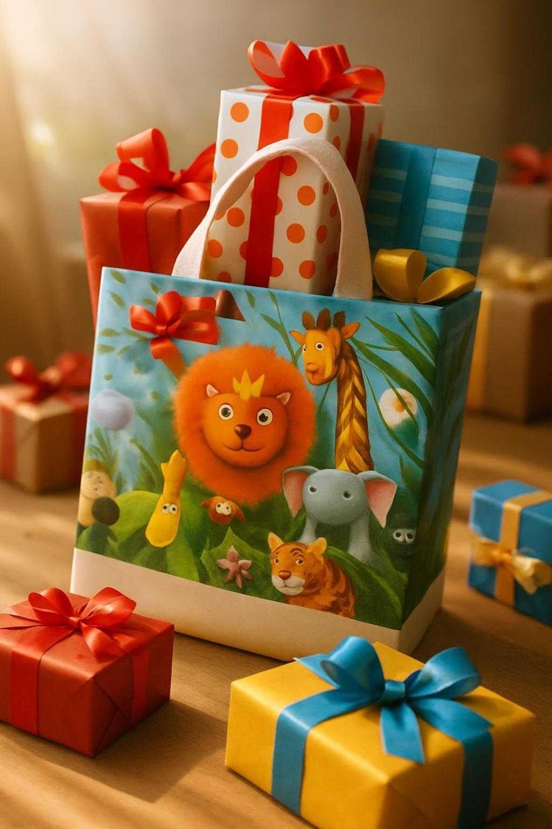 Chocozone Pack of 12 Non Woven Guddy Bags Party Favor Bag Birthday,Party Return Gift Bag Goody Bags for Return Gifts (30cm * 30cm) - Image 1