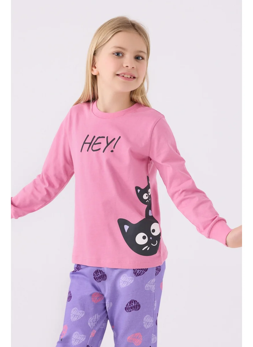 RolyPoly Girl Pink Long Sleeve Pajama Set