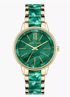 Anne Klein Women's Analog Acrylic Fashion AK1412GNGB