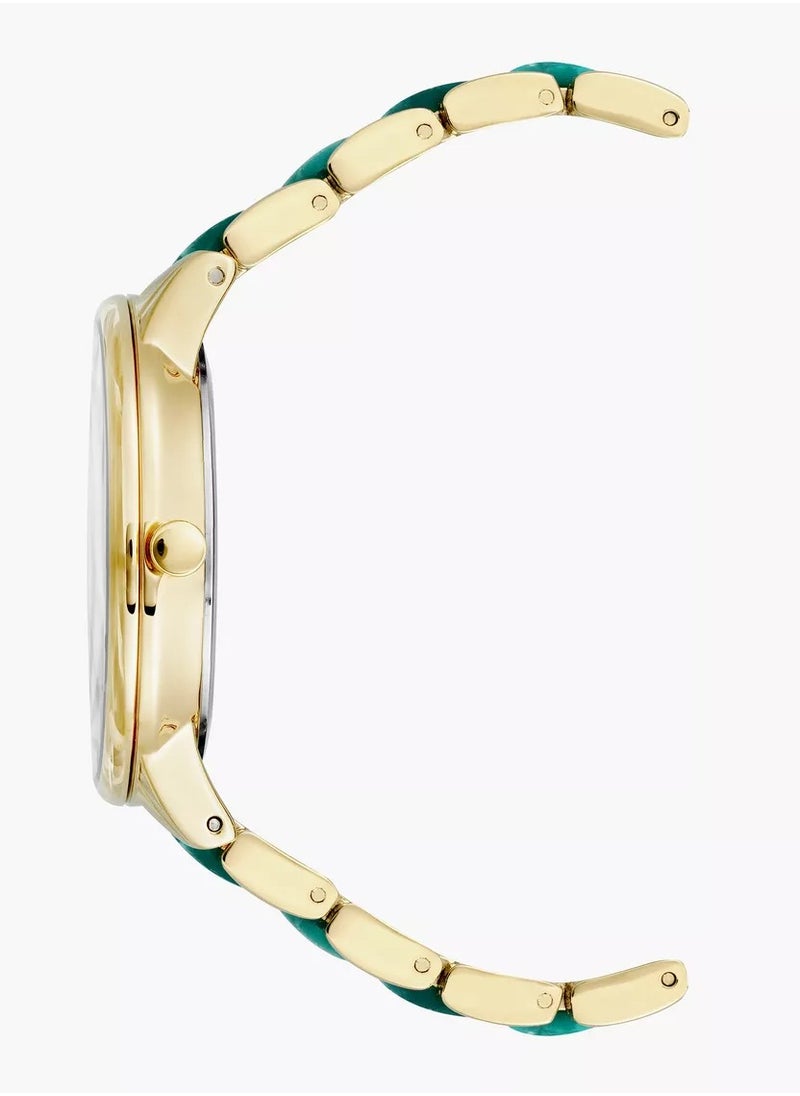 ANNE KLEIN - Anne Klein Women's Analog Acrylic Fashion AK1412GNGB - Image 1