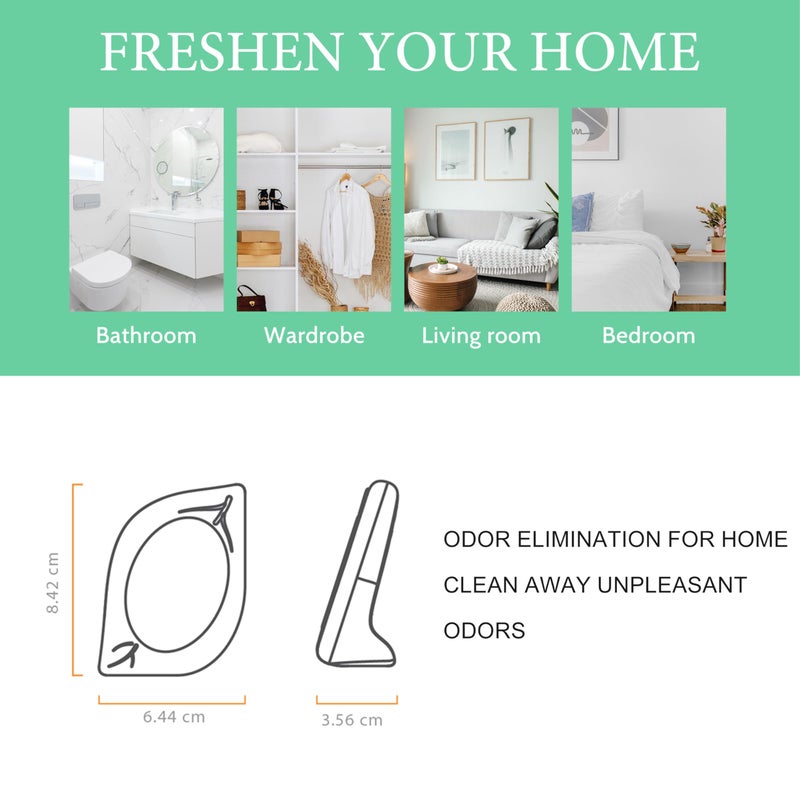 Clean-n-Fresh Air Freshener for Home, 4 Pack, Eucalyptus & Mint, Odor Eliminator for Small Area Closets Bathroom Pets Strong Odor, Up to 120 Days - Image 2