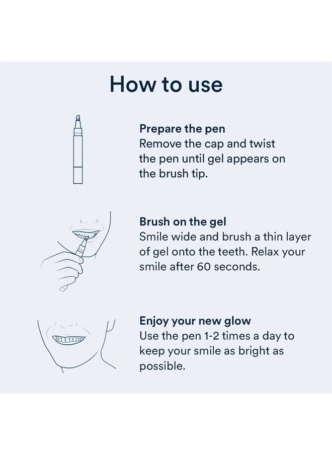AuraGlow Auraglow Extra Strength Teeth Whitening Pen, 9% Hydrogen Peroxide, 40+ Whitening Treatments, Whitens Teeth Fast, No Sensitivity, 4mL  - Image 4