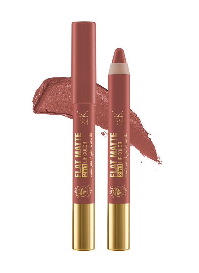 Mikyajy - 22K Flat Matte 2 in 1 Lip Color 202 - Image 1