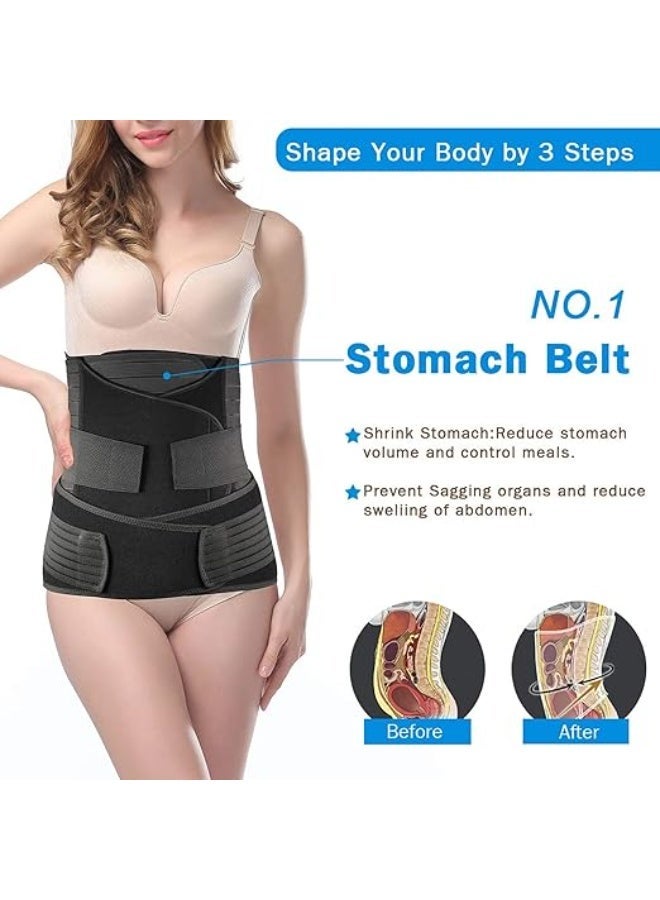 3 in 1 Postpartum Belly Support Recovery Belly/Waist/Pelvis Belt C Section Postpartum Belly Wrap Band Corset Waist Trainer - Image 3