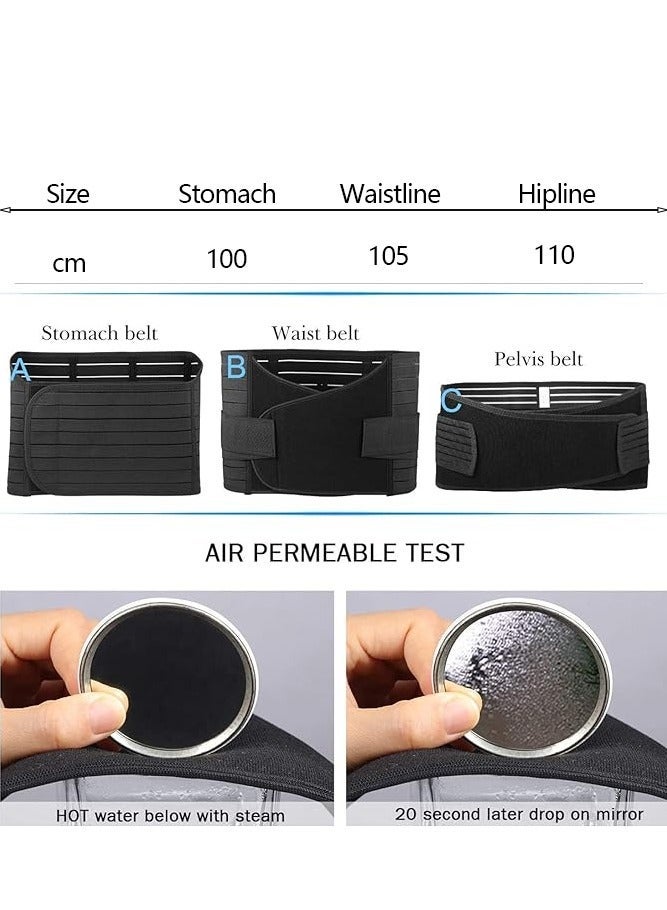 3 in 1 Postpartum Belly Support Recovery Belly/Waist/Pelvis Belt C Section Postpartum Belly Wrap Band Corset Waist Trainer - Image 2