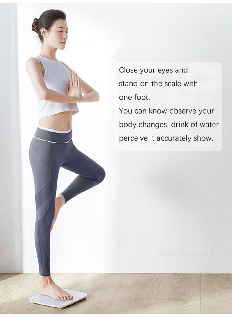 لينوفو ميزان ذكي ，  حمام رقمي لاسلكي，ميزان كهربائي لوزن الإنسان بشاشة عرض ， رطل/كجم. - Image 5