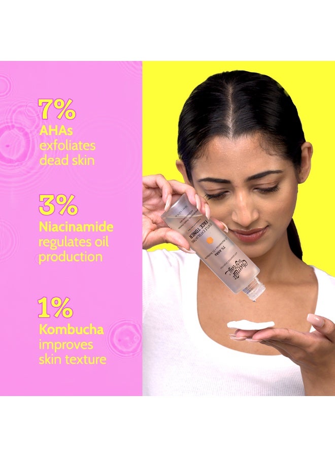 Chemist at Play Glycolic Acid Face Toner for Gentle Exfoliation & Skin Hydration | Formulated with 7% AHA, 3% Niacinamide & 1% Kombucha | 150ml - Image 3