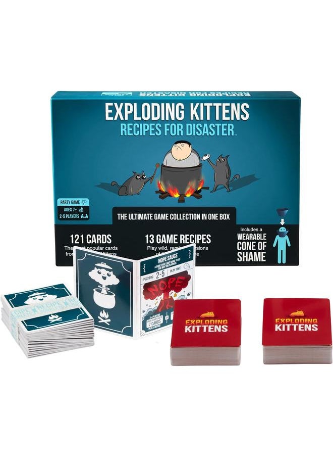 Bluejw - Exploding Kittens Recipes For Disaster 2 To 5 Players Ages 7+ UP 15 Minutes To Play Deluxe High Stakes Card Game Party Game Family Game Night Kid And Adult Card Game - Image 1