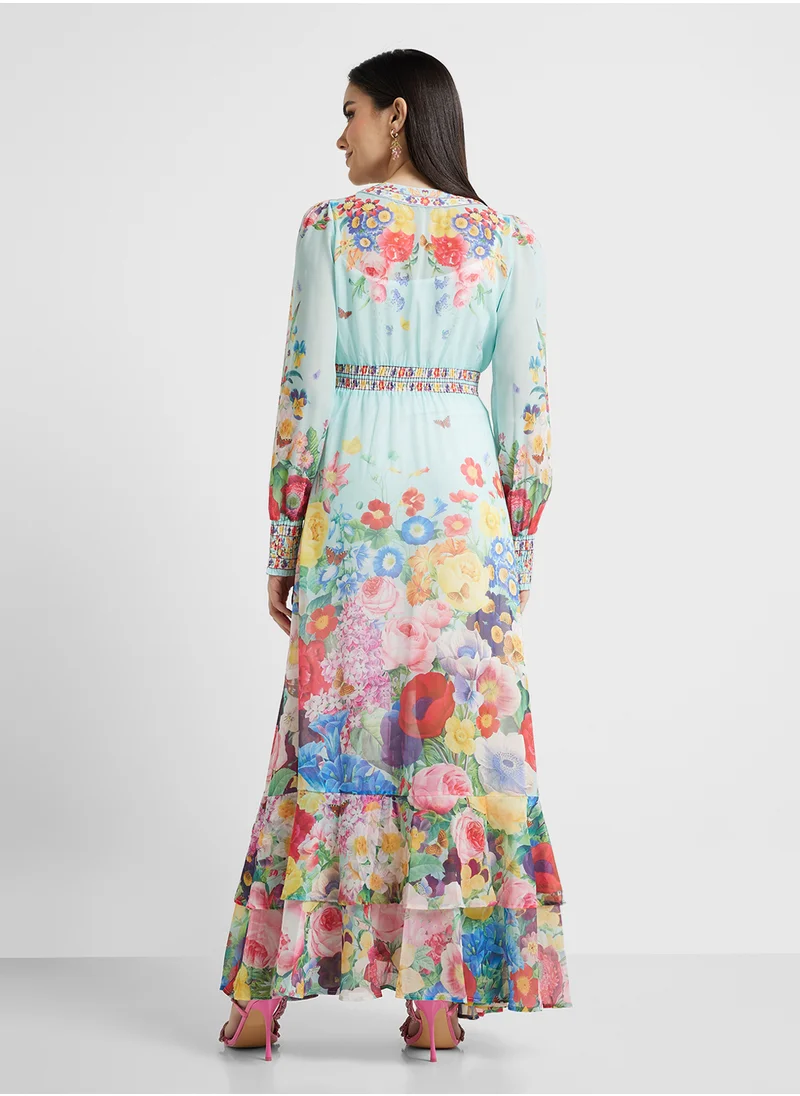 Khizana Floral Print Dress