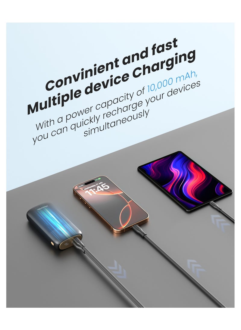 Moxedo - Moxedo Porta-Go Powerbank 10,000 mAh 20W Power Delivery USB-A/USB-C Ports with LED Battery Display Compatible for for iPhone, iPad, Airpods, Android and Samsung - Image 1