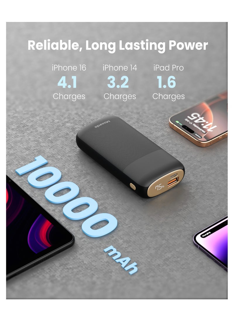 Moxedo - Moxedo Porta-Go Powerbank 10,000 mAh 20W Power Delivery USB-A/USB-C Ports with LED Battery Display Compatible for for iPhone, iPad, Airpods, Android and Samsung - Image 1
