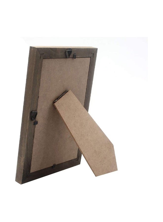 إطار صور خشبي ريفي لعرضه على الطاولة والجدار، إطار صورة زينة أزرق فاتح لمعرض المنزل والفن - Image 4