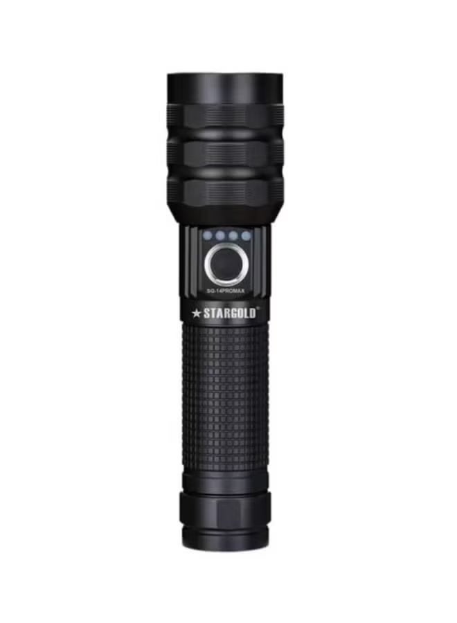 Stargold SG-14 Pro Max Rechargeable Flashlight – High Power LED, Long Range - Image 1