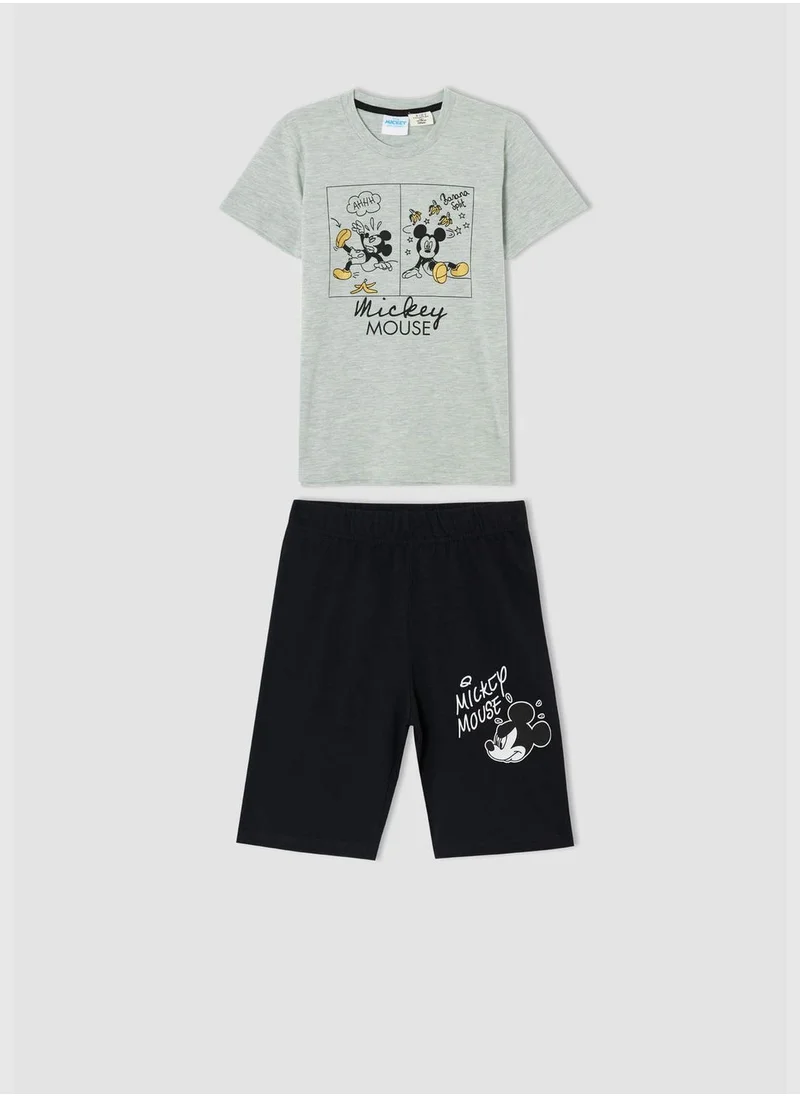 DeFacto Mickey Mouse Licensed Short Sleeve Pyjama Sets