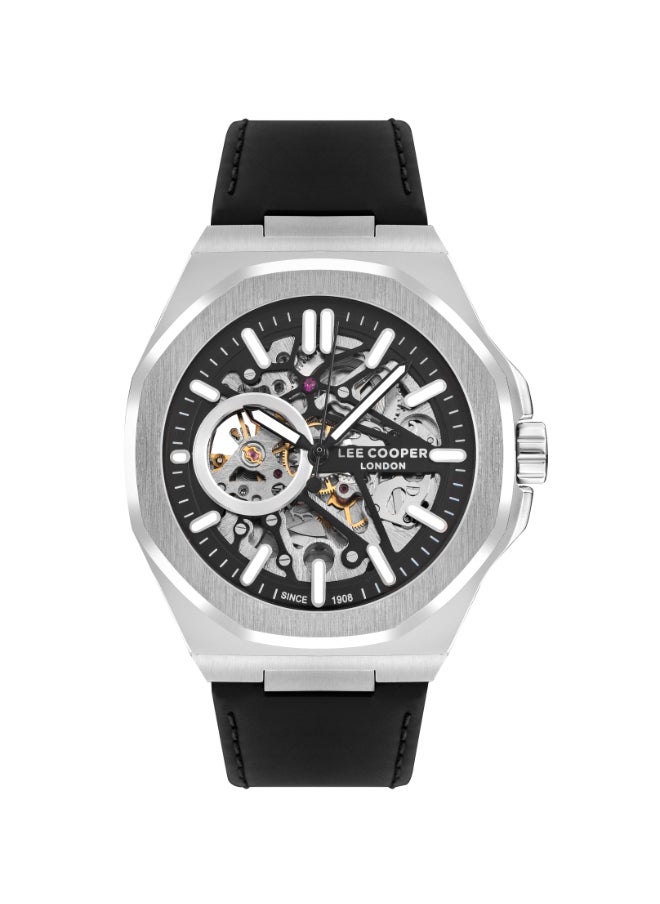Lee Cooper - Men's Analog Tonneau Shape Leather Wrist Watch LC07978.351 - 43 Mm - Image 1