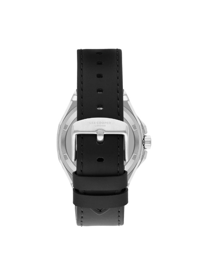 Lee Cooper - Men's Analog Tonneau Shape Leather Wrist Watch LC07978.351 - 43 Mm - Image 1