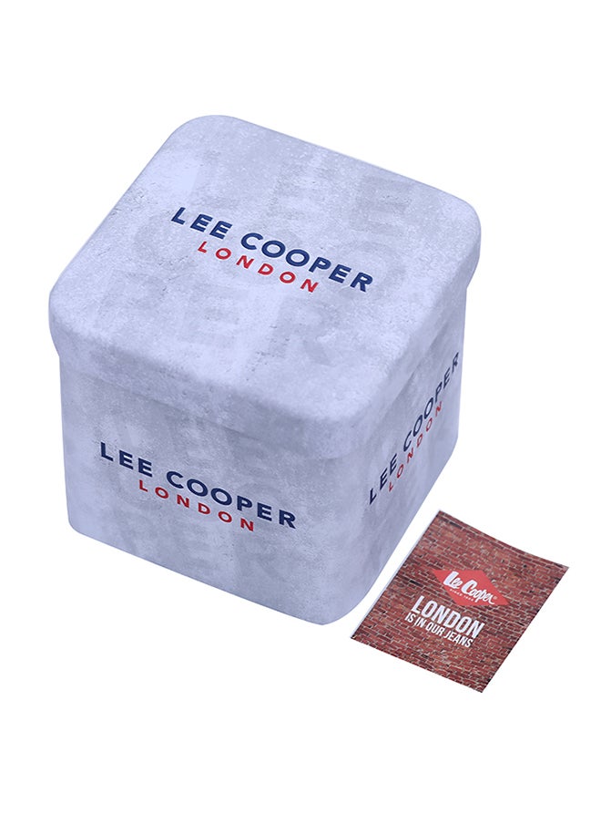 Lee Cooper - Men's Analog Tonneau Shape Leather Wrist Watch LC07978.351 - 43 Mm - Image 1