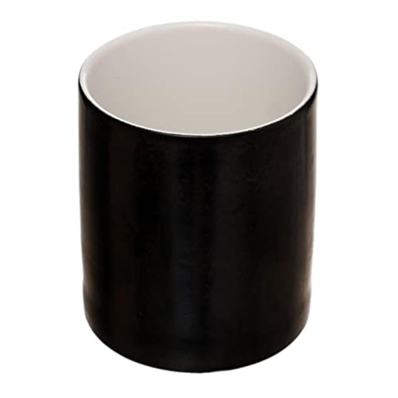 Rosa FM Black Hurricane Porcelain Toothbrush Holder For Home With Durable Material - Image 1