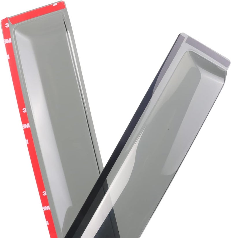 WONSABON Window Visors Rain Guards Deflector 4 Piece Set for 2015-2022 Chevy Colorado & GMC Canyon Crew Cab - Image 4
