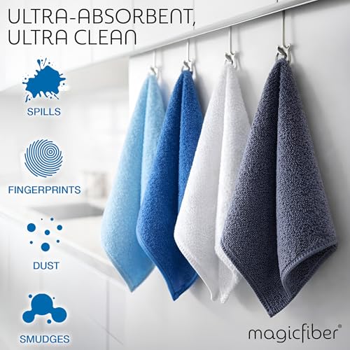 MagicFiber Microfiber Cleaning Cloth - Higher Quality, Larger Size - Micro Fiber Cloth for Cleaning Rags, Dust Cloths, Kitchen Dish Towels (12 Pack, 13”x11”) - Image 5