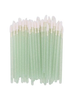 ZJchao 100Pcs/Set Disposable Lip Brushes Make Up Brush Lipstick Lip Gloss Wands Applicator Tool Makeup Beauty Tool Kits Green  - Image 1