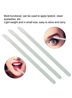 ZJchao 100Pcs/Set Disposable Lip Brushes Make Up Brush Lipstick Lip Gloss Wands Applicator Tool Makeup Beauty Tool Kits Green  - Image 5