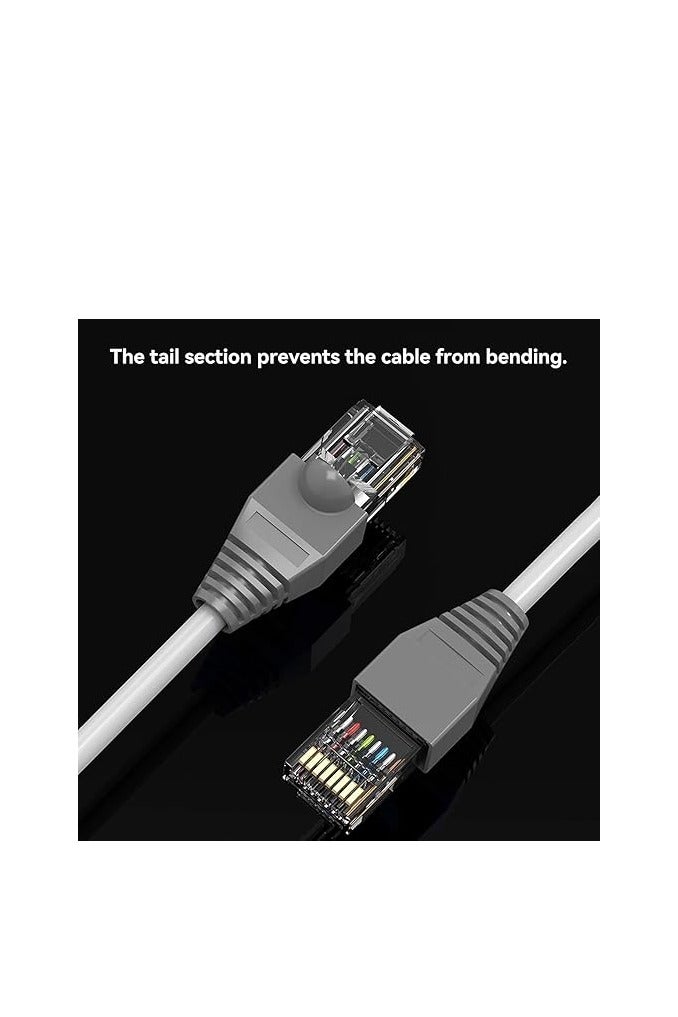 melfi Ethernet RJ45 Cable Connector Boots – Silicone Strain Relief Covers for CAT5, CAT5E, CAT6, CAT6E Cables – Flexible Protective Boots for Networking & Data Application (50, GREY)  - Image 4
