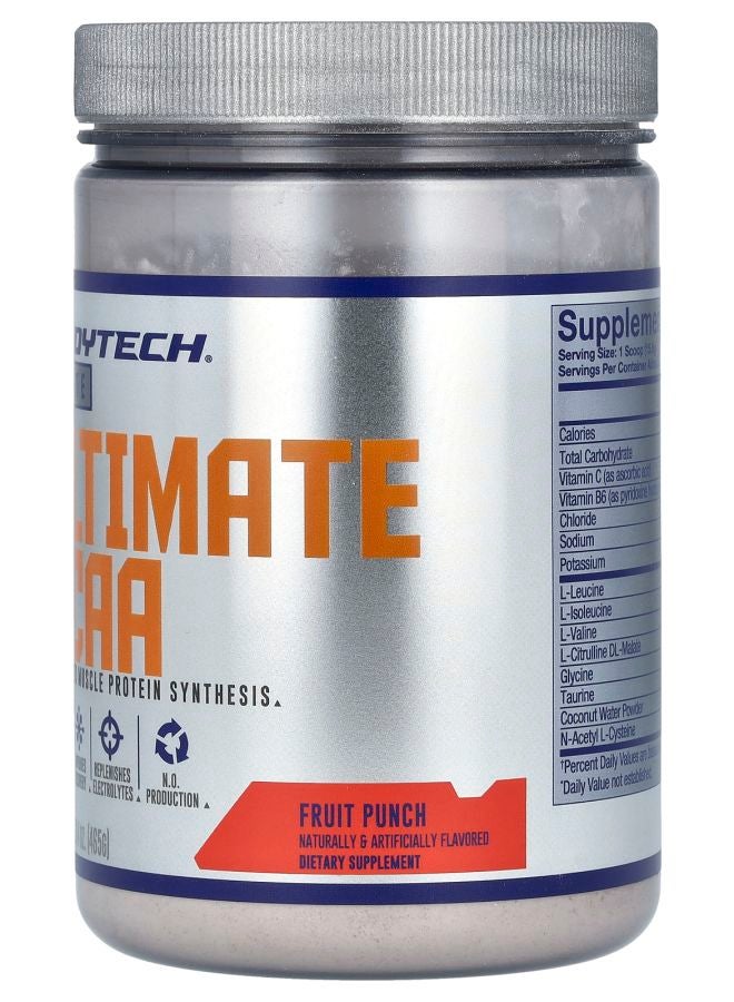 BODYTECH Elite Ultimate BCAA Fruit Punch 16.4 oz (465 g) - Image 2
