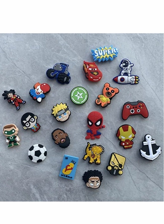 Shoe Decoration Charms 100 Pcs Random Different Shoe Charm for Croc Charm for Hole Hole Shoe - Image 3