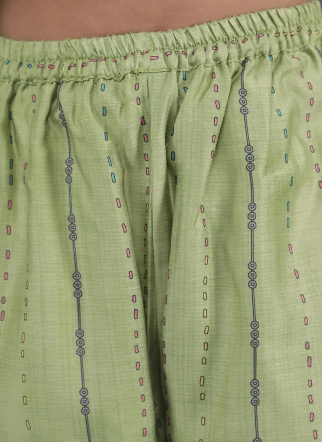 أيه كيه إس Floral Printed Kurta Set for Girls