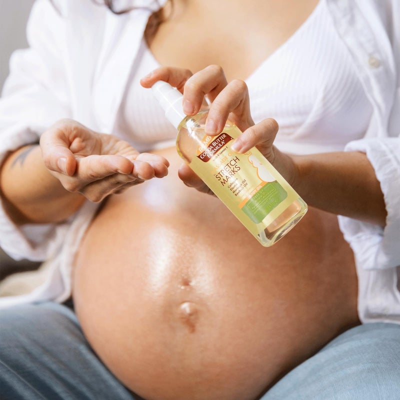 Palmer's Cocoa Butter Formula Massage Oil for Stretch Marks and Pregnancy Skincare, 3.4 Ounces - Image 2