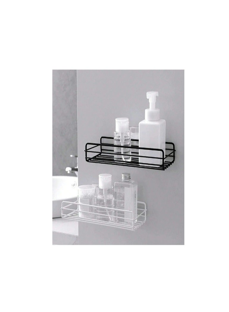 ALCOACH Kitchen Wall Mounted Bathroom Shelf No Drilling Storage Shelf, Super Adhesive Shower Shelf, Basket Storage Organizer for Bathroom Kitchen DA13 - Image 3