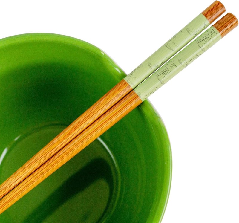 Star Wars Yoda May The Force Be With You Ceramic Dinnerware Set  Includes 20Ounce Ramen Noodle Bowl and Wooden Chopsticks - Image 4