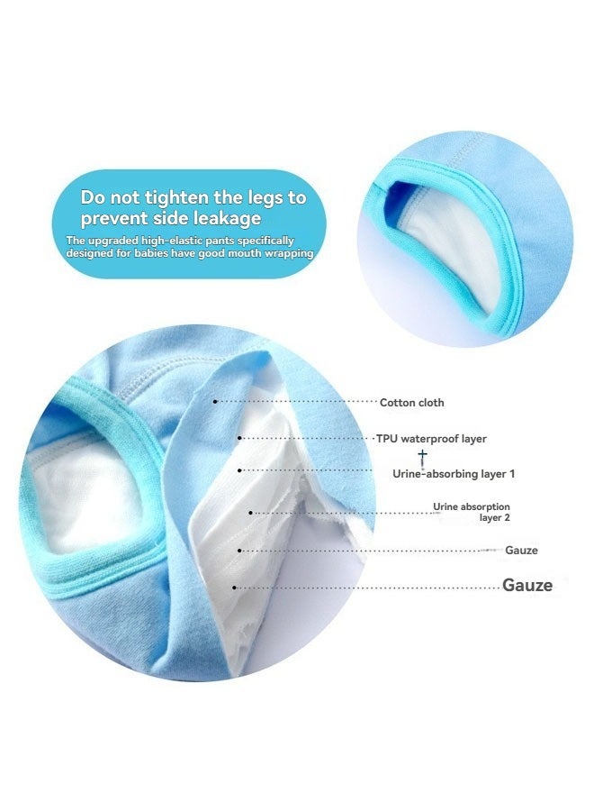 بيوينتي 9pcs Baby Potty Training Pants, التنفس الصغار الأولاد والبنات البول التدريب السراويل الداخلية, قابل لإعادة الاستخدام القطن التدريب السراويل للأطفال والأطفال الصغار جنس واحد - Image 2