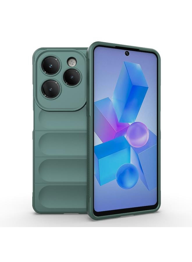 اس-توب جراب لهاتف Infinix Hot 40 Pro / Hot 40 Magic Shield TPU + جراب هاتف من الفلانيل - Image 1