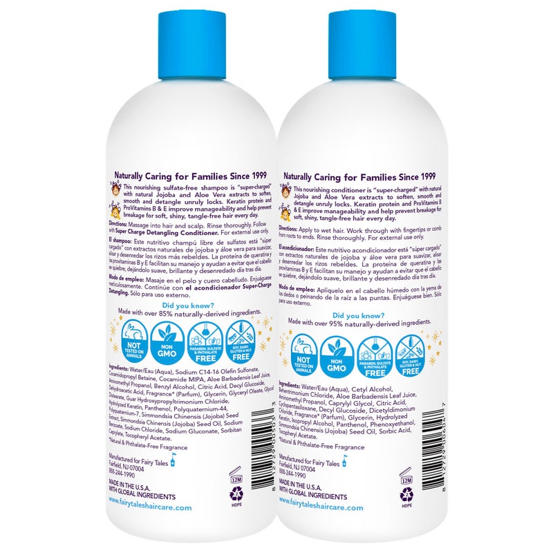 Fairy Tales Tangle Tamer Detangling Shampoo and Conditioner for Kids - Ultra Moisturizing and Anti Frizz Protection - Paraben Free, Sulfate Free - 32 Oz (2 pack) - Image 2